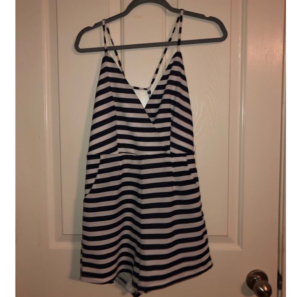 Romper with open back